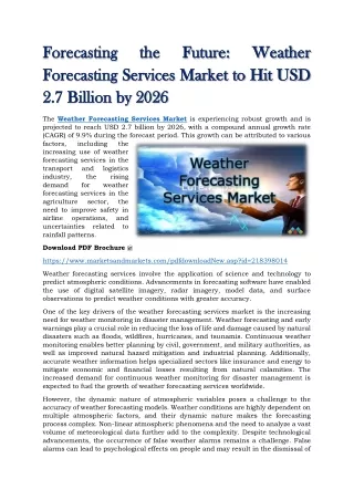 forecasting forecasting forecasting services