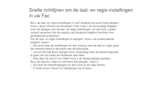 Bellen Facebook Nederland