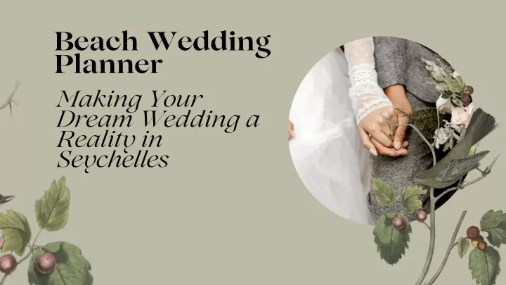 beach wedding planner making your dream wedding