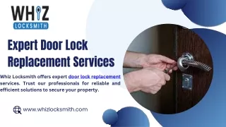 Whiz Locksmith Lock Replacement Service in Singapore
