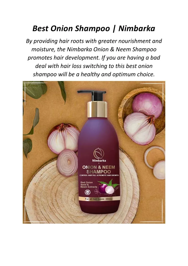 best onion shampoo nimbarka
