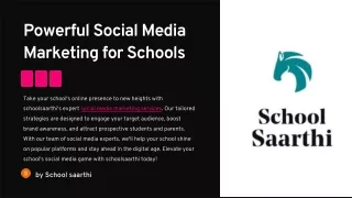 Powerful Social Media Marketing for Schools