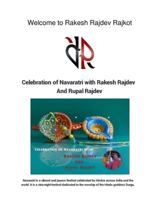 Celebration of Navaratri with Rakesh Rajdev And Rupal Rajdev