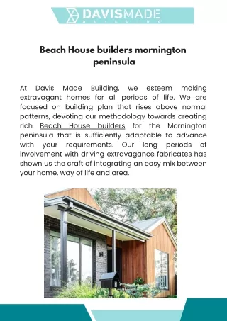 beach house builders mornington peninsula