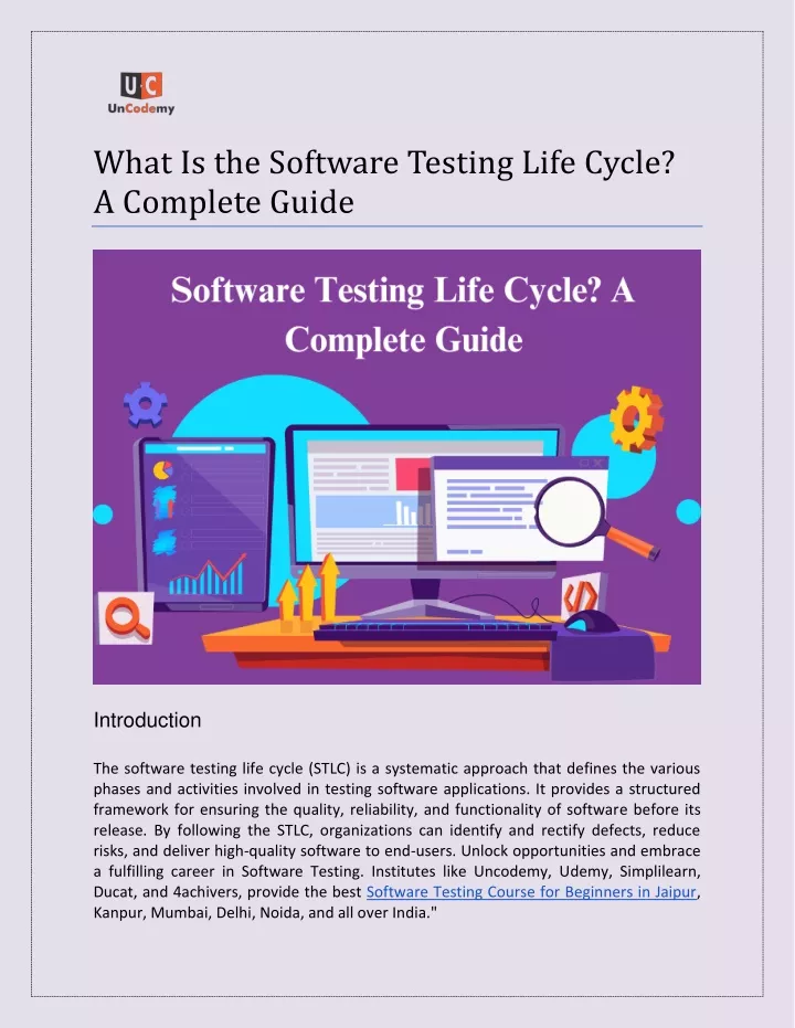 what is the software testing life cycle