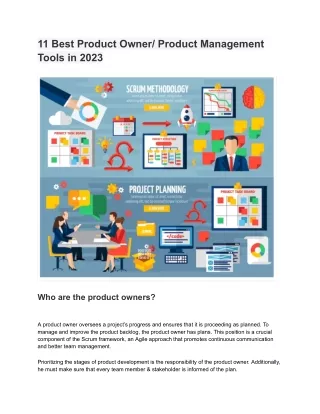 11 Best Product Owner Product Management Tools in 2023