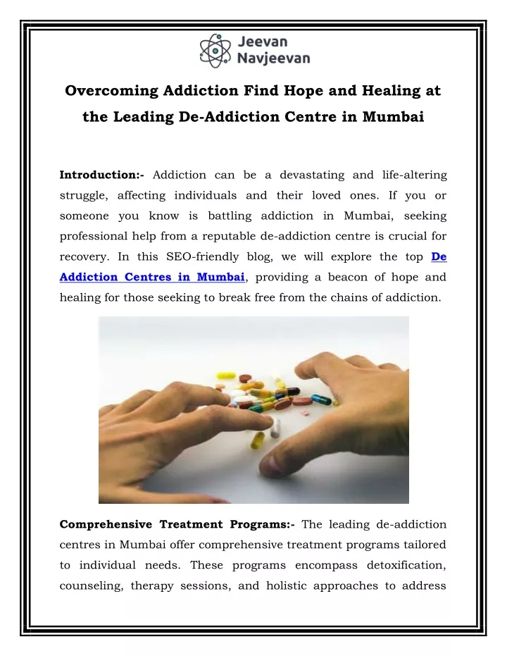 overcoming addiction find hope and healing at