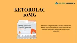 Ketorolac 10mg - Empowering Individuals to Conquer Pain - Order Now