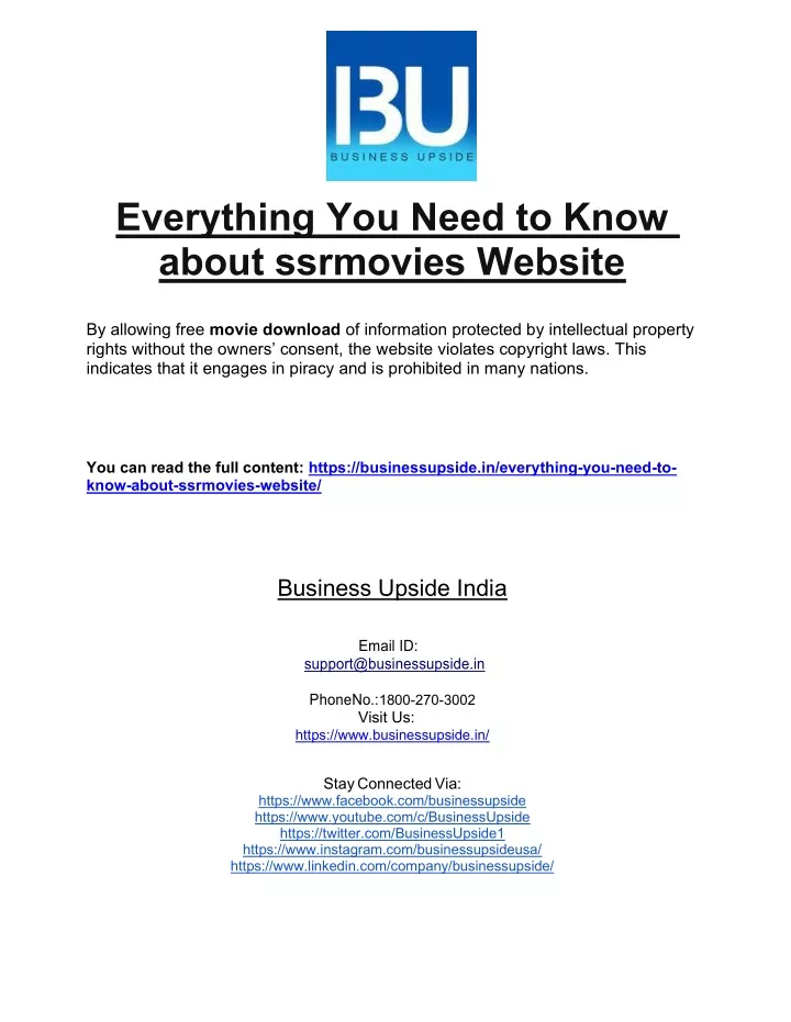 everything you need to know about ssrmovies