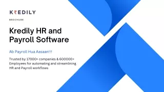 kredily Free payroll software for unlimited employees