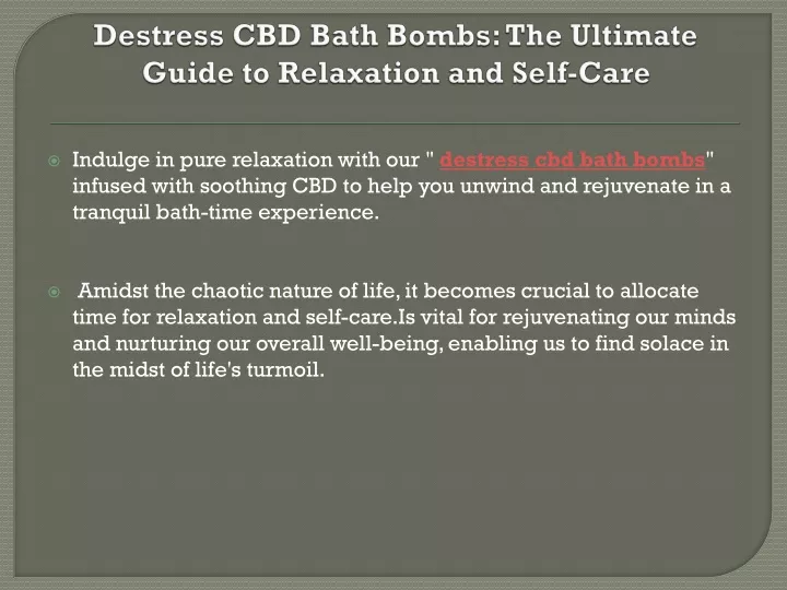 destress cbd bath bombs the ultimate guide to relaxation and self care