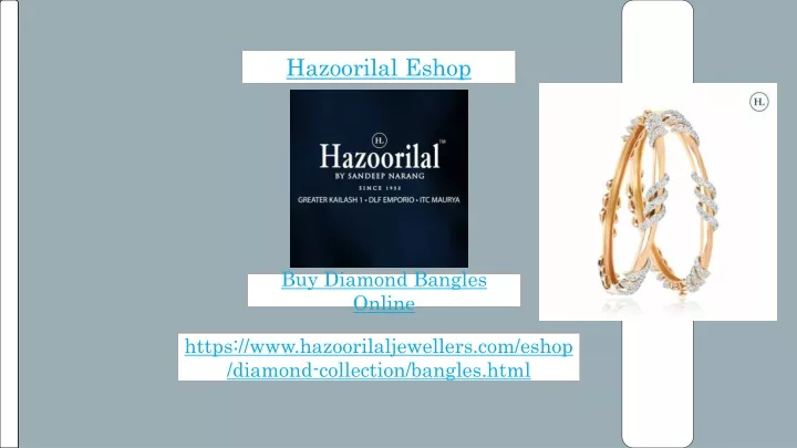 hazoorilal eshop