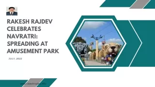 Rakesh Rajdev Celebrates Navratri Spreading at Amusement Park