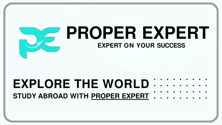 proper expert expert on your success