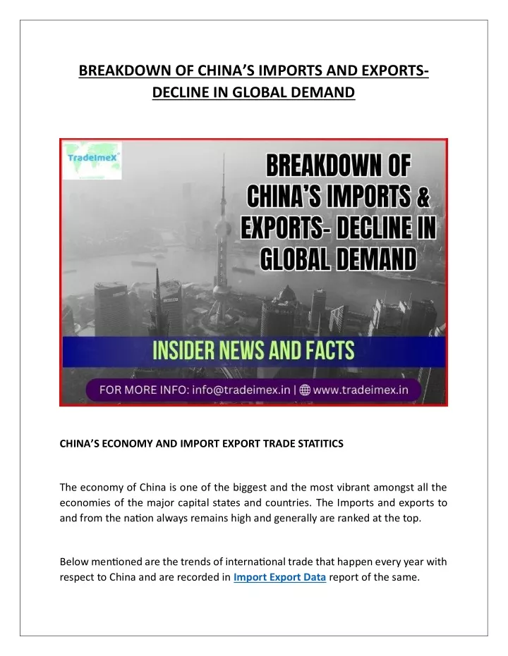 breakdown of china s imports and exports decline