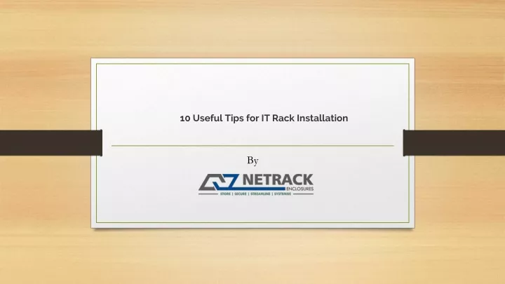 10 useful tips for it rack installation