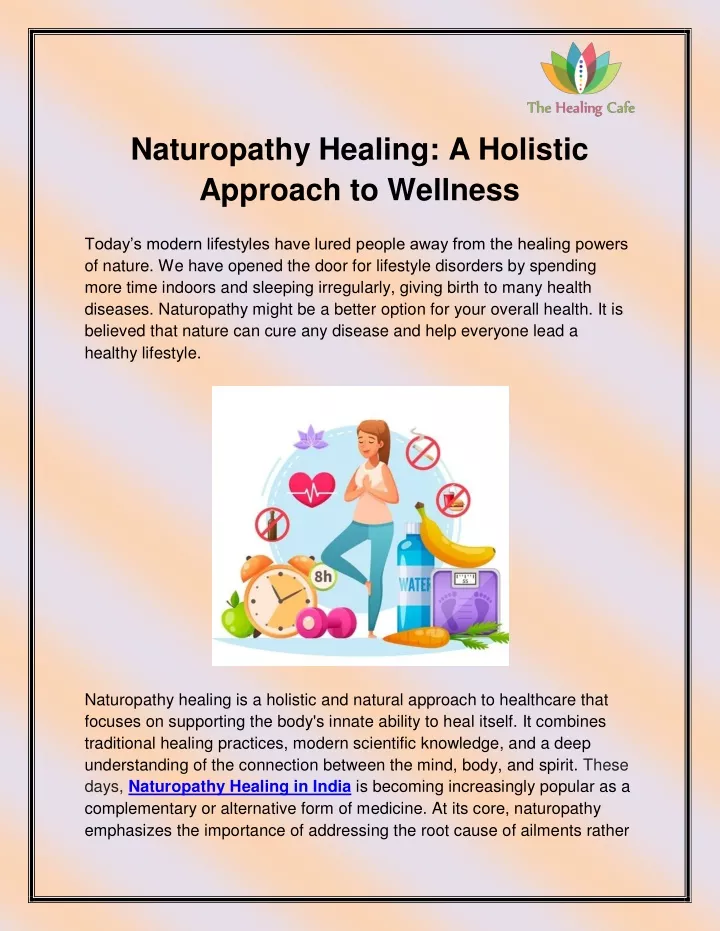 naturopathy healing a holistic approach