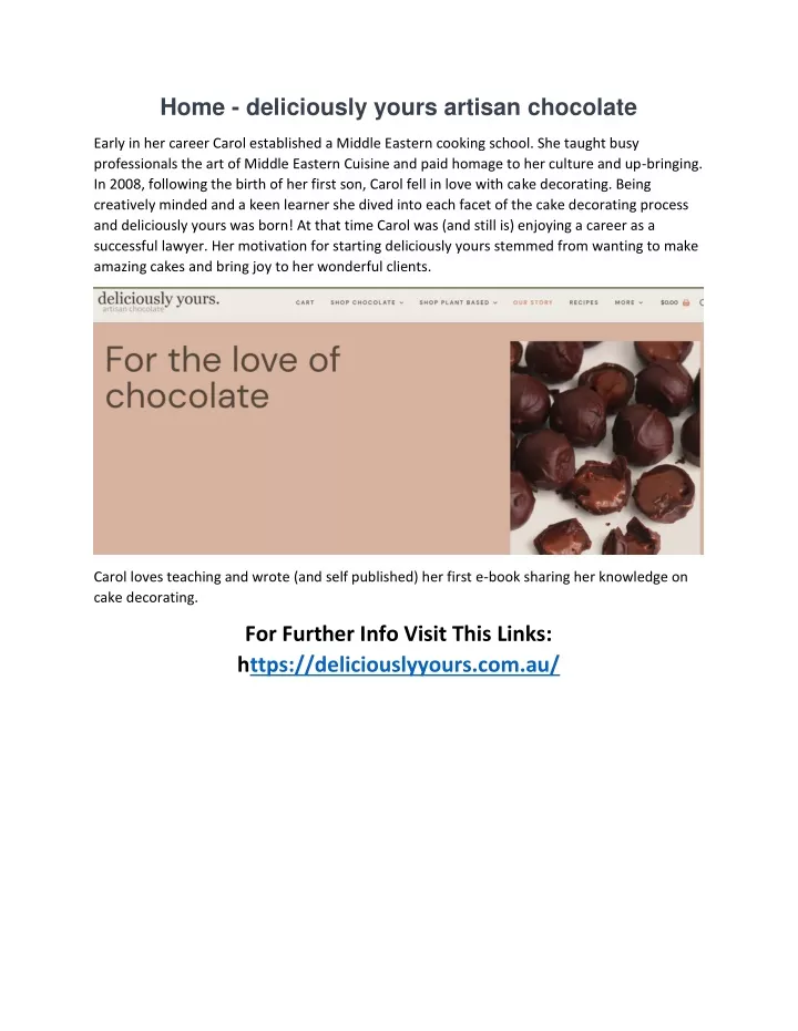 home deliciously yours artisan chocolate