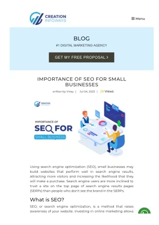 The Importance of SEO for Small Businesses