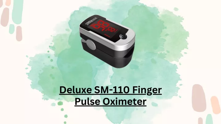 deluxe sm 110 finger pulse oximeter