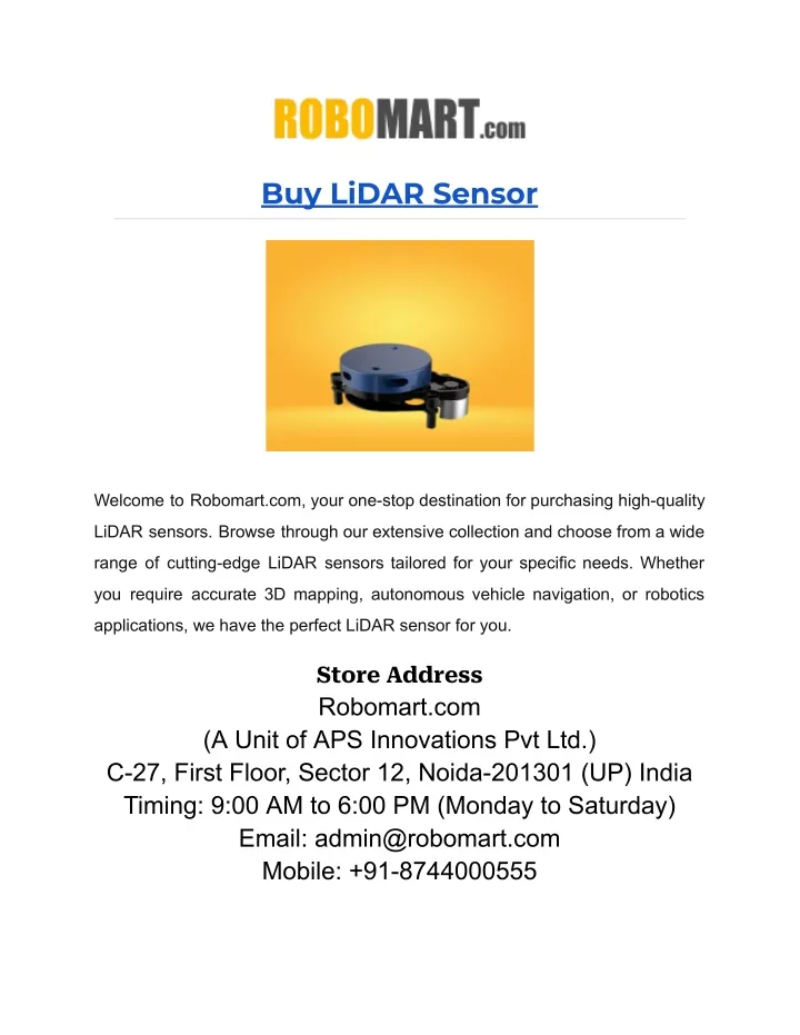 PPT - LiDAR Sensor PowerPoint Presentation, Free Download - ID:12292052