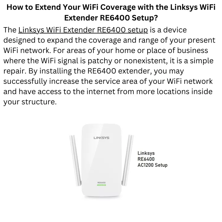 how to extend your wifi coverage with the linksys