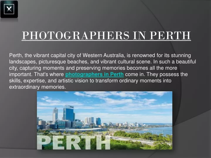 photographers in perth