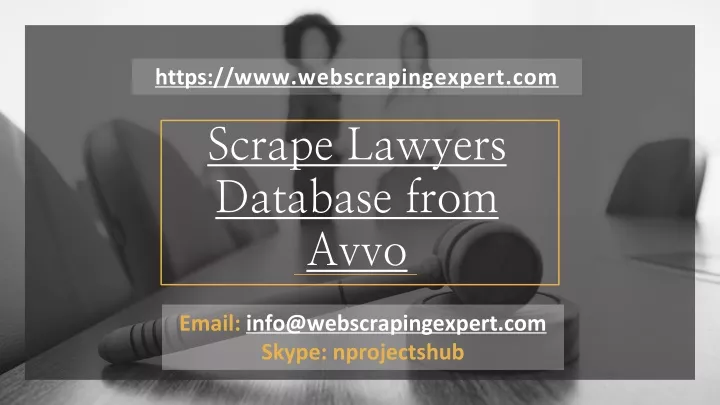 scrape lawyers database from avvo