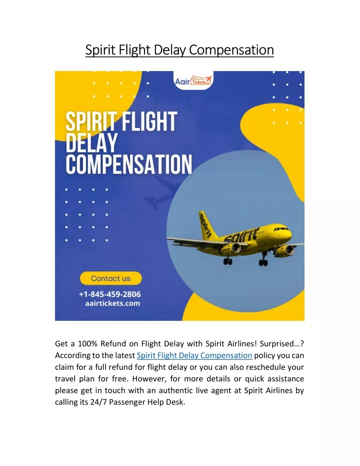 spirit flight delay compensation spirit flight