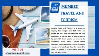 Mumken Travel and Tourism: Your Gateway to Unforgettable Experiences in Dubai
