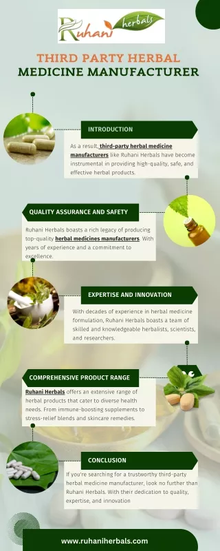 Third Party Herbal Medicine Manufacturer