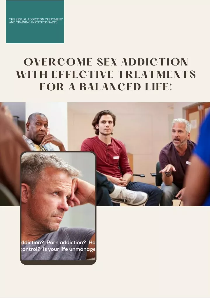 overcome sex addiction with effective treatments