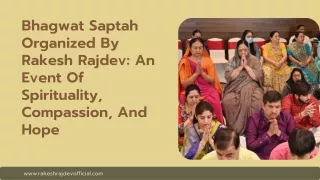 bhagwat saptah organized by rakesh rajdev