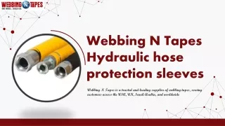 Webbingntapes Hydraulic hose protection sleeves