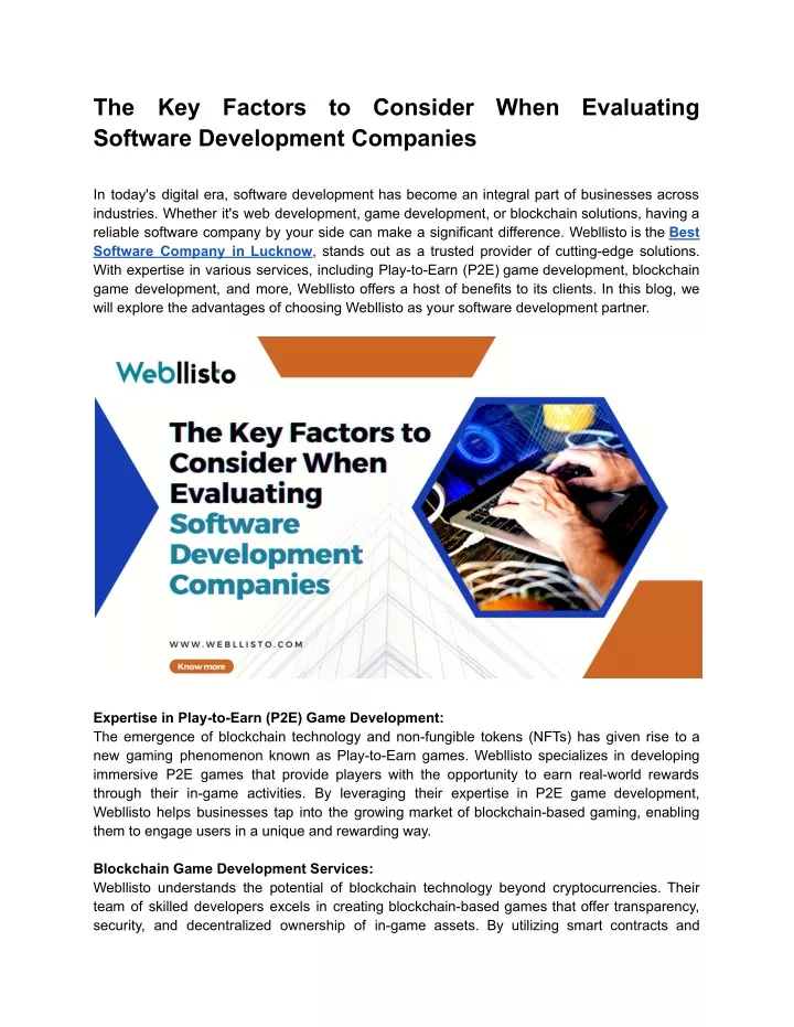 the software development companies