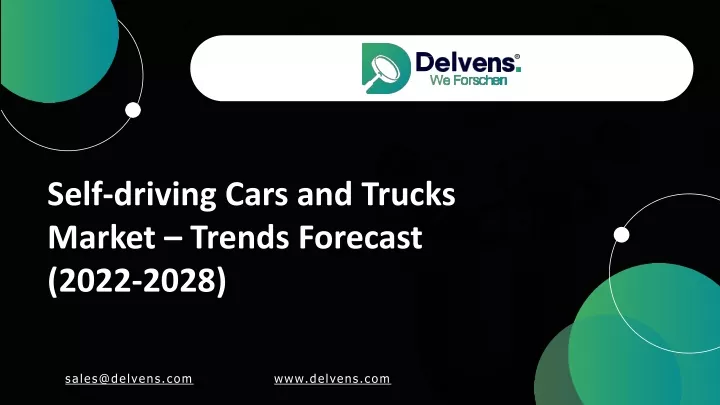 self driving cars and trucks market trends