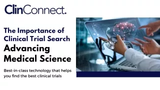 The Importance of Clinical Trial Search Advancing Medical Science