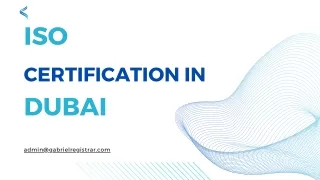 ISO CERTIFICATION IN DUBAI