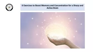 6 Exercises to Boost Memory and Concentration for a Sharp and Active Brain