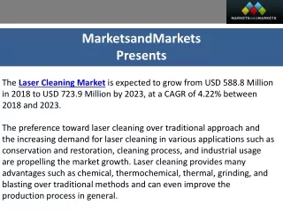 Laser Cleaning Market Analysis: Predicting a 723.9 Million USD by 2023