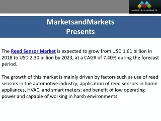 The Rise of Reed Sensor Market: Profiling the $2.30 Billion by 2023