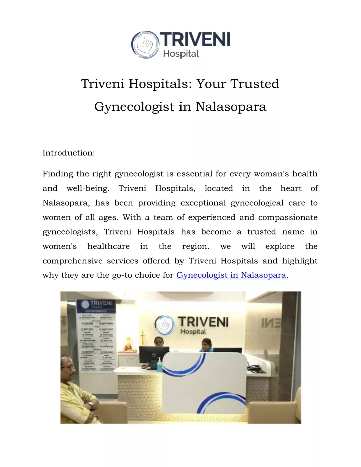 triveni hospitals your trusted