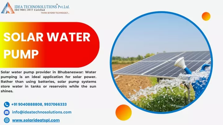 solar water pump