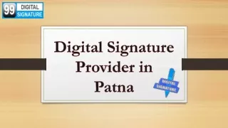 Digital signature provider in patna
