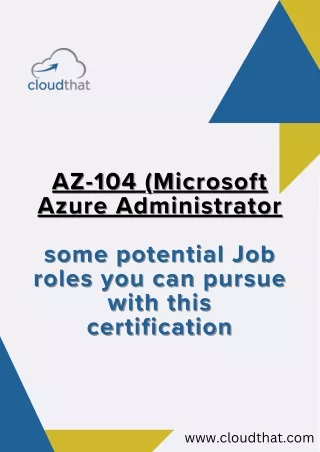CloudThat | Microsoft Azure Administrator Associate AZ-104