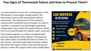 five signs of thermostat failure and how to prevent them