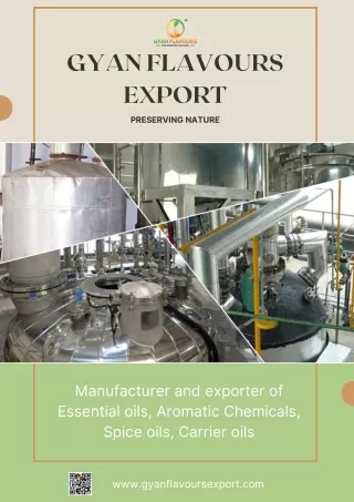 Gyan Flavours Export-Manufacturer & Exporter of Essential oils | Carrier oil