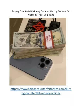 Buying Counterfeit Money Online - Hartog Counterfeit Notes  1(731) 798-2021