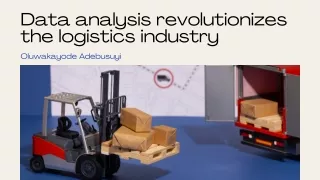 Data Analytics in Logistics with Oluwakayode Adebusuyi: Pioneering Efficiency