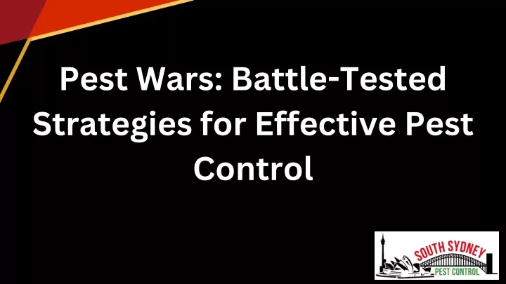 pest wars battle tested strategies for effective
